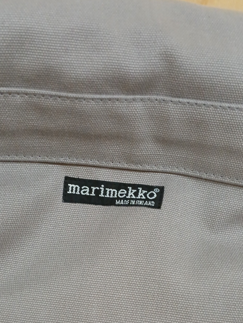 Marimekko Slate Blue Gray Canvas Messenger Bag - Picture 4 of 14